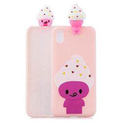 Ice Cream Man Soft 3D Climbing Doll Soft Case for Huawei Honor 8S(2019)