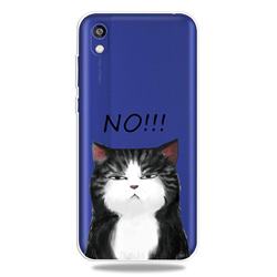 Cat Say No Clear Varnish Soft Phone Back Cover for Huawei Honor 8S(2019)