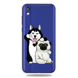 Selfie Dog Clear Varnish Soft Phone Back Cover for Huawei Honor 8S(2019)