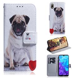 Pug Dog PU Leather Wallet Case for Huawei Honor 8S(2019)
