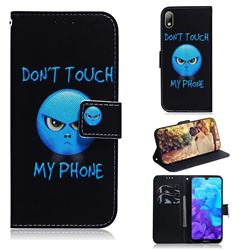 Not Touch My Phone PU Leather Wallet Case for Huawei Honor 8S(2019)