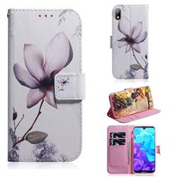 Magnolia Flower PU Leather Wallet Case for Huawei Honor 8S(2019)