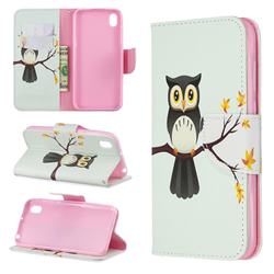 Owl on Tree Leather Wallet Case for Huawei Honor 8S(2019)