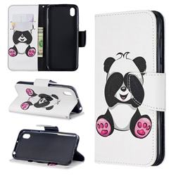 Lovely Panda Leather Wallet Case for Huawei Honor 8S(2019)