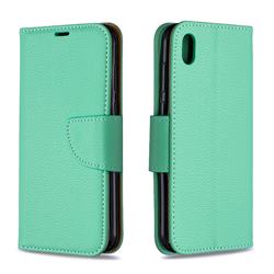 Classic Luxury Litchi Leather Phone Wallet Case for Huawei Honor 8S(2019) - Green