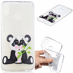 Bamboo Panda Clear Varnish Soft Phone Back Cover for Huawei Honor 8X