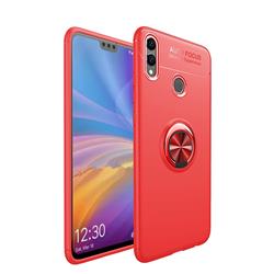 Auto Focus Invisible Ring Holder Soft Phone Case for Huawei Honor 8X - Red