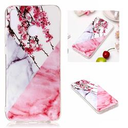 Pink Plum Soft TPU Marble Pattern Case for Huawei Honor 8X