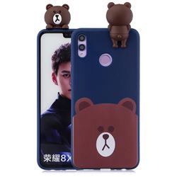 Cute Bear Soft 3D Climbing Doll Soft Case for Huawei Honor 8X