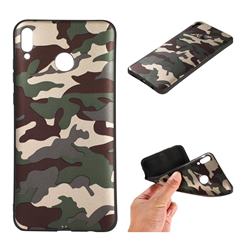 Camouflage Soft TPU Back Cover for Huawei Honor 8X - Gold Green