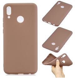 Candy Soft Silicone Phone Case for Huawei Honor 8X - Coffee