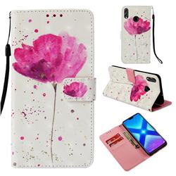 Watercolor 3D Painted Leather Wallet Case for Huawei Honor 8X
