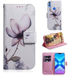 Magnolia Flower PU Leather Wallet Case for Huawei Honor 8X