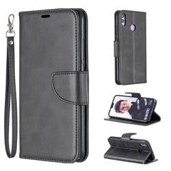 Classic Sheepskin PU Leather Phone Wallet Case for Huawei Honor 8X - Black