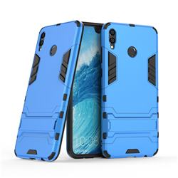 Armor Premium Tactical Grip Kickstand Shockproof Dual Layer Rugged Hard Cover for Huawei Honor 8X Max(Enjoy Max) - Light Blue