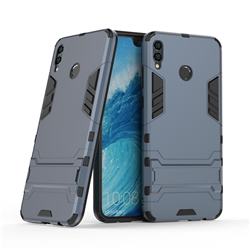 Armor Premium Tactical Grip Kickstand Shockproof Dual Layer Rugged Hard Cover for Huawei Honor 8X Max(Enjoy Max) - Navy