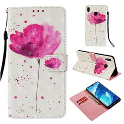 Watercolor 3D Painted Leather Wallet Case for Huawei Honor 8X Max(Enjoy Max)