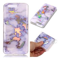 Blue Marble Pattern Bright Color Laser Soft TPU Case for Huawei Honor 9