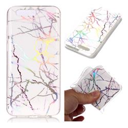 Color White Marble Pattern Bright Color Laser Soft TPU Case for Huawei Honor 9
