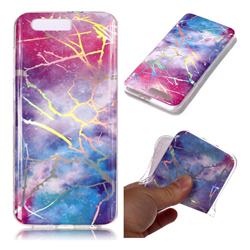 Dream Sky Marble Pattern Bright Color Laser Soft TPU Case for Huawei Honor 9