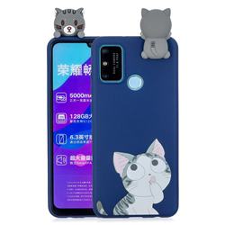 Big Face Cat Soft 3D Climbing Doll Soft Case for Huawei Honor 9A