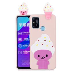Ice Cream Man Soft 3D Climbing Doll Soft Case for Huawei Honor 9A