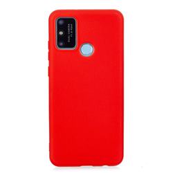 Candy Soft Silicone Protective Phone Case for Huawei Honor 9A - Red