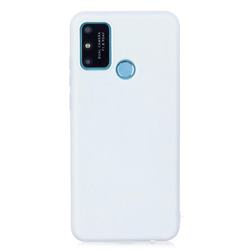 Candy Soft Silicone Protective Phone Case for Huawei Honor 9A - White