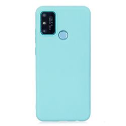 Candy Soft Silicone Protective Phone Case for Huawei Honor 9A - Light Blue