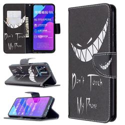 Crooked Grin Leather Wallet Case for Huawei Honor 9A