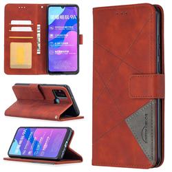 Binfen Color BF05 Prismatic Slim Wallet Flip Cover for Huawei Honor 9A - Brown