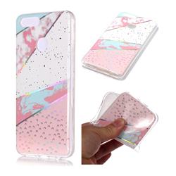 Matching Color Marble Pattern Bright Color Laser Soft TPU Case for Huawei Honor 9 Lite