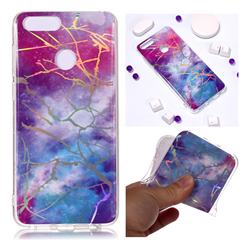 Dream Sky Marble Pattern Bright Color Laser Soft TPU Case for Huawei Honor 9 Lite