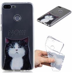 Cat Say No Clear Varnish Soft Phone Back Cover for Huawei Honor 9 Lite
