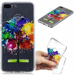 Oil Painting Tree Clear Varnish Soft Phone Back Cover for Huawei Honor 9 Lite