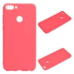 Candy Soft Silicone Protective Phone Case for Huawei Honor 9 Lite - Red