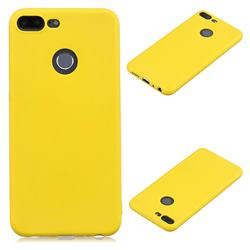 Candy Soft Silicone Protective Phone Case for Huawei Honor 9 Lite - Yellow