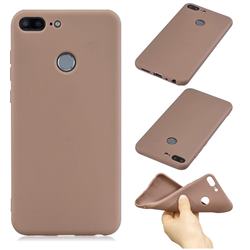 Candy Soft Silicone Phone Case for Huawei Honor 9 Lite - Coffee