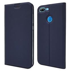 Ultra Slim Card Magnetic Automatic Suction Leather Wallet Case for Huawei Honor 9 Lite - Royal Blue
