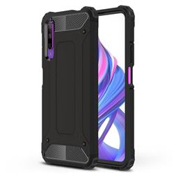 King Kong Armor Premium Shockproof Dual Layer Rugged Hard Cover for Huawei Honor 9X - Black Gold