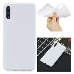 Candy Soft Silicone Protective Phone Case for Huawei Honor 9X - White