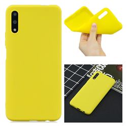 Candy Soft Silicone Protective Phone Case for Huawei Honor 9X - Yellow