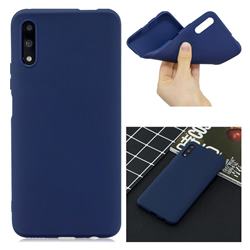 Candy Soft Silicone Protective Phone Case for Huawei Honor 9X - Dark Blue