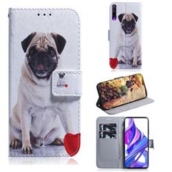Pug Dog PU Leather Wallet Case for Huawei Honor 9X