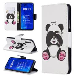 Lovely Panda Leather Wallet Case for Huawei Honor 9X