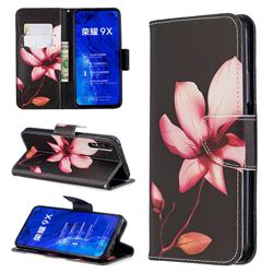 Lotus Flower Leather Wallet Case for Huawei Honor 9X