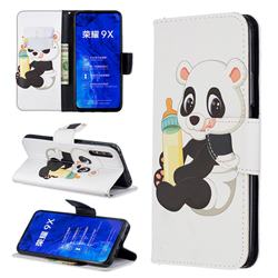 Baby Panda Leather Wallet Case for Huawei Honor 9X