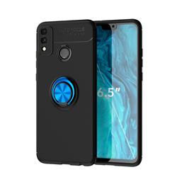 Auto Focus Invisible Ring Holder Soft Phone Case for Huawei Honor 9X Lite - Black Blue