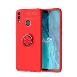 Auto Focus Invisible Ring Holder Soft Phone Case for Huawei Honor 9X Lite - Red