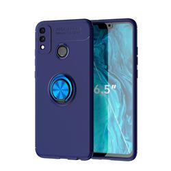 Auto Focus Invisible Ring Holder Soft Phone Case for Huawei Honor 9X Lite - Blue